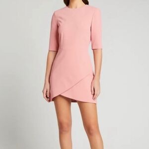 Alice + Olivia Blush Pink Midi Dress